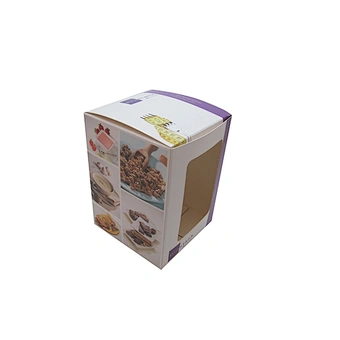 Custom Personalized Art paper logo design printing packaging health care products vitamin paper box with window