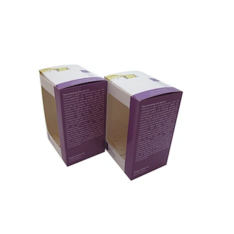 Custom Personalized Art paper logo design printing packaging health care products vitamin paper box with window