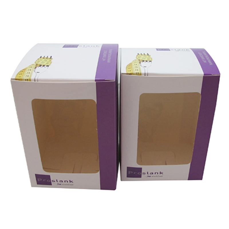 Custom Personalized Art paper logo design printing packaging health care products vitamin paper box with window
